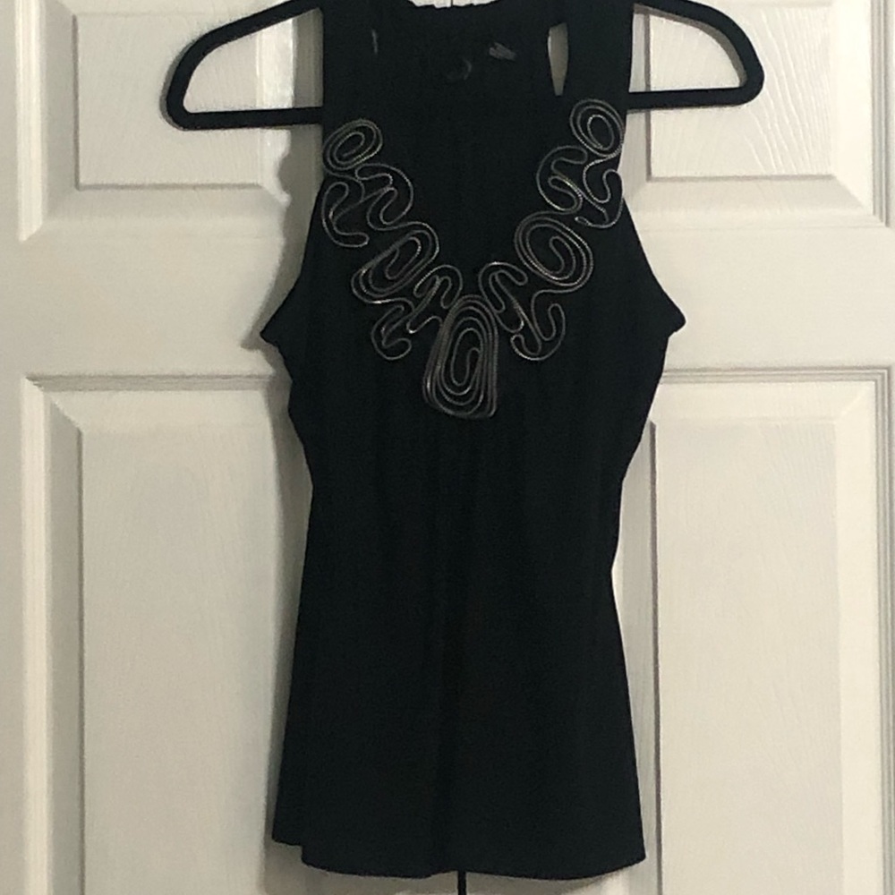 New Directions Zipper Detailing Halter stop
